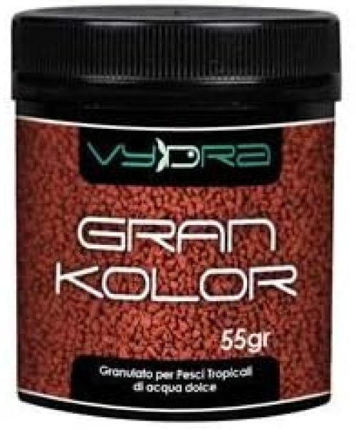 Vydra Gran KOLOR 100ml 55g Granulato 1-1,5mm Cibo MANGIME Pesci Acquario Tropicale Dolce