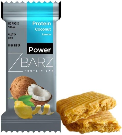 Barretta proteica Zbarz e senza zuccheri aggiunti (cocco limone, 12 x 35g) – barretta proteica fitness senza cioccolato – dolci senza zucchero e snack salutari – barretta proteica