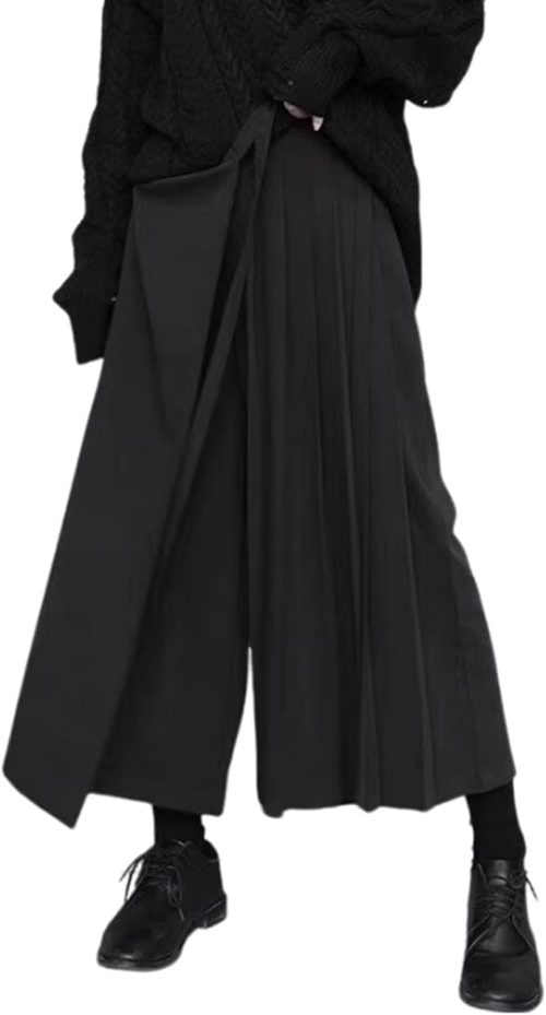 Goth Emo Alt Gonna a Pantalone Donna Estive Asimmetrica alla Moda y2k Skorts Neri Skirt Shorts