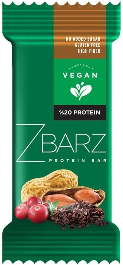 Barretta proteica Zbarz vegana e senza zuccheri aggiunti (cacao di arachidi, 12 x 35g) – barretta proteica fitness senza cioccolato e latte – dolci senza zucchero e snack sani – barretta proteica
