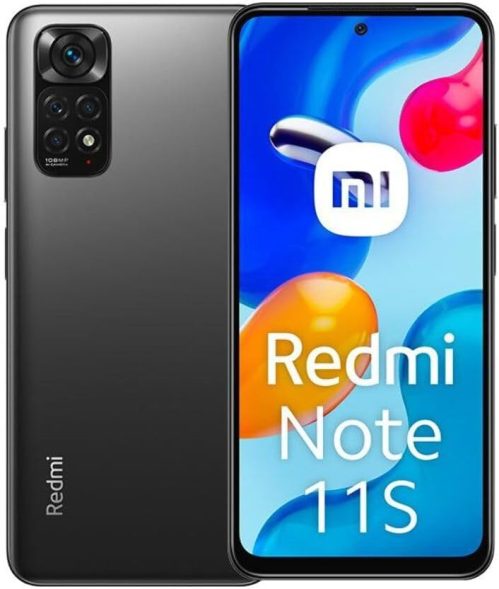 Xiaomi Redmi Note 11S – Smartphone 6+128GB, Display AMOLED 6.43” 90Hz FHD+, MediaTek Helio G96, fotocamera professionale 108MP, 5000mAh, Graphite Grey (versione IT + 2 anni di garanzia)