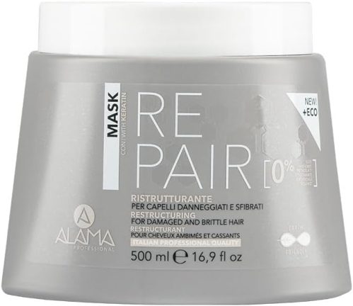 Alama Professional Repair Maschera Ristrutturante per Capelli Danneggiati e Sfibrati, 500 Millilitri