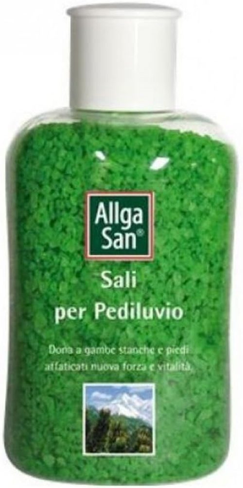Allga San Sali da Bagno Per Pediluvio Piedi – ad Azione Igienizzante, Ammorbidisce i Piedi Secchi, Aiuta il Microcircolo, Contrasta l’Odore – Con Olio di Pino Mugo