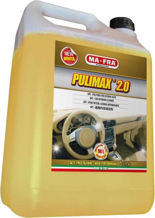 Ma-Fra, Pulimax 2.0, APC Detergente Universale per Interni Auto, Pulisce e Rinnova Le Superfici, Formato da 4500ml