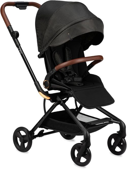 MoMi ADELLE passeggino per bambini a partire da 6 mesi (fino a 22 kg), pieghevole con seduta a 360° e cintura di sicurezza a 5 punti, cestino porta spesa e maniglia per il trasporto da ripiegato