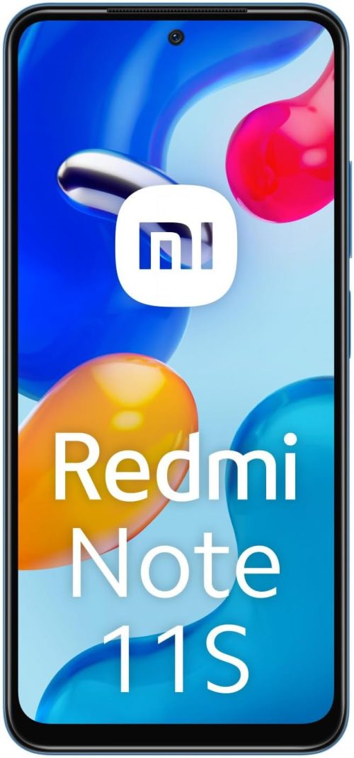 Xiaomi Redmi Note 11S – Smartphone 6+128GB, Display AMOLED 6.43” 90Hz FHD+, MediaTek Helio G96, fotocamera professionale 108MP, 5000mAh, Twilight Blue (versione IT + 2 anni di garanzia)