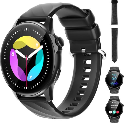 Generico Smartwatch Uomo Donna Full Touch – Chiamate Bluetooth Fitness Tracker Impermeabile Monitoraggio Salute e Sonno Supporto Multi-App 123+ Modalità Sport Notifiche Android iOS