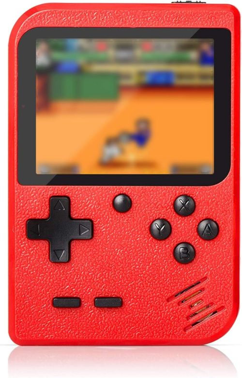 Flybiz Console di Gioco Portatile, Console retrò FC, Console di Gioco Retro LCD Classico da 3,0 Pollici, 400 Giochi Retro FC Game Player Console per Videogiochi con Carica USB per Bambini Amici