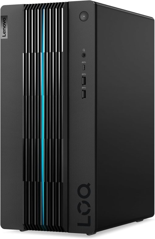 Lenovo LOQ Gaming Desktop, Intel Core i5-13400F, RAM 2x8GB, SSHD 512 GB SSHD, GeForce RTX 4060 8GB GDDR6, Tastiera e Mouse USB, Windows 11 – Raven Black – Esclusiva Amazon