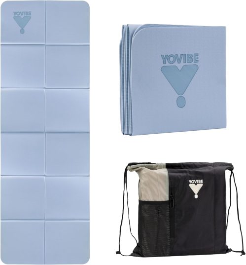 Tappetino Yoga Pieghevole Antiscivolo e Impermeabile 183×60 cm