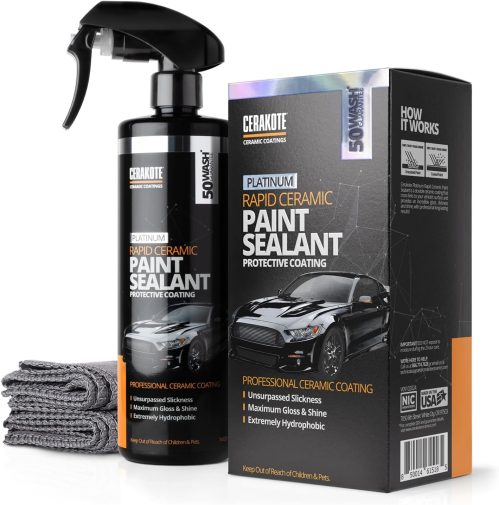 CERAKOTE® Rapid Ceramic Paint Sealant, sigillante ceramico professionale per vernici, massima brillantezza, estremamente idrorepellente, effetto beading, molto resistente, applicazione facile e veloce