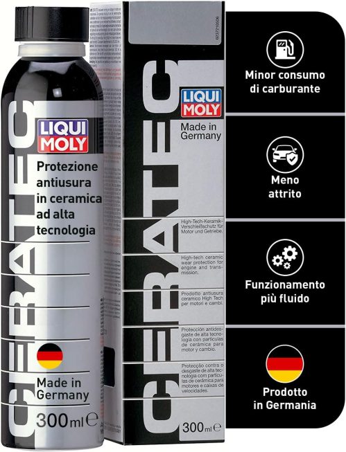 Liqui Moly Cera Tec 3721 I Additivo ceramico per olio motori a benzina e diesel I Funzionamento fluido, minore attrito e ridotto consumo di carburante I Additivo ceramico per olio motore I 300 ml