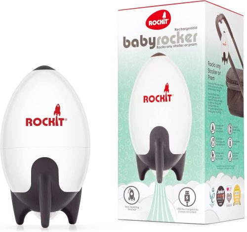 Rockit Rocker ricaricabile – Baby Sleep Aid roccia delicatamente qualsiasi passeggino o carrozzina, velocità regolabile con timer di 60 minuti – si adatta a tutti i passeggini e carrozzine per creare