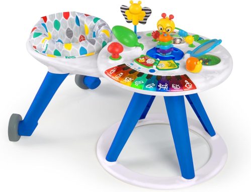 Baby Einstein Centro Attività e Tavolo, Around We Grow, Girello Evolutivo, Stazione Giochi Rimovibile, Multilingue, Sedile Girevole a 360°, Altezza Regolabile, Sviluppo Motorio, dai 6 mesi+
