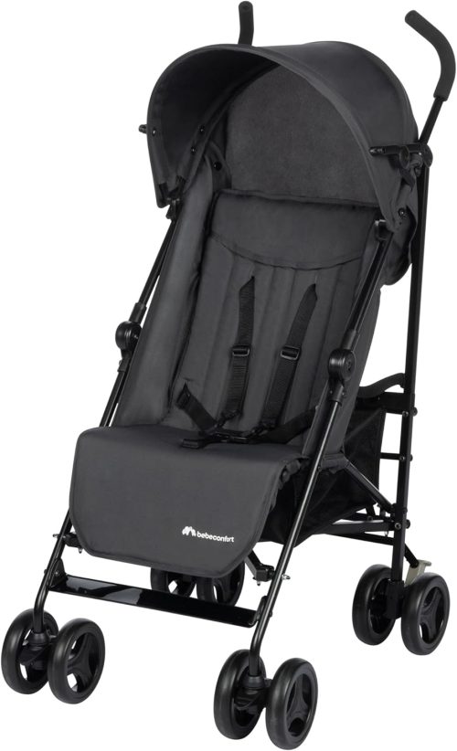 Bebeconfort Rainbow Passeggino Leggero e Reclinabile, Pieghevole Chiusura ad Ombrello, Passeggino da Viaggio Maneggevole e Compatto, 6 mesi – 4 anni, Fino ai 22 kg, colore Mineral Graphite