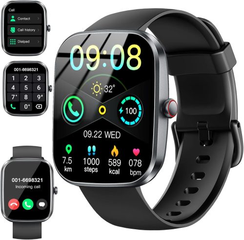 Smartwatch Uomo Donna, 2025 Orologio Smart Watch con Effettua/Risposta Chiamate, 1,91” HD Orologio Fitness con Sonno/Cardiofrequenzimetro/Contapassi, 112+ Sportive Fitness Tracker per Android iOS